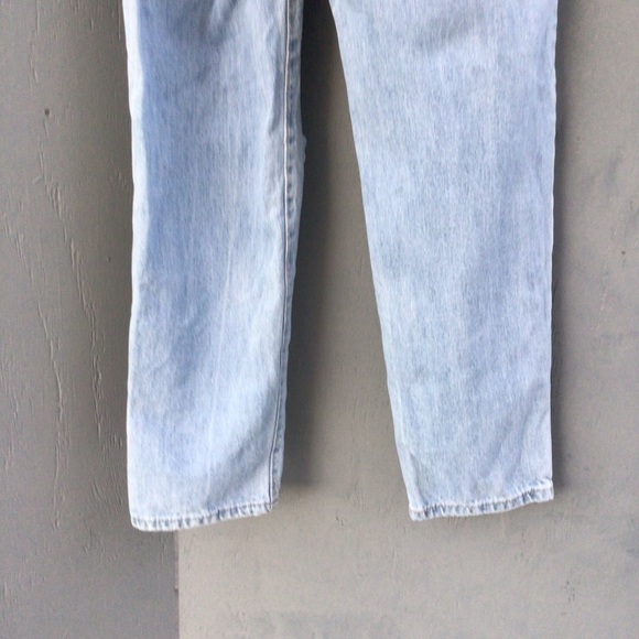 Forever 21 Size 29 High Rise Paperbag Ripped Destroyed Mom Jeans Button Fly - Picture 4 of 9